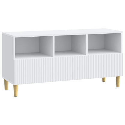 vidaXL TV Cabinet with Drawer White 102 x 34.5 x 50 cm Engineered Wood