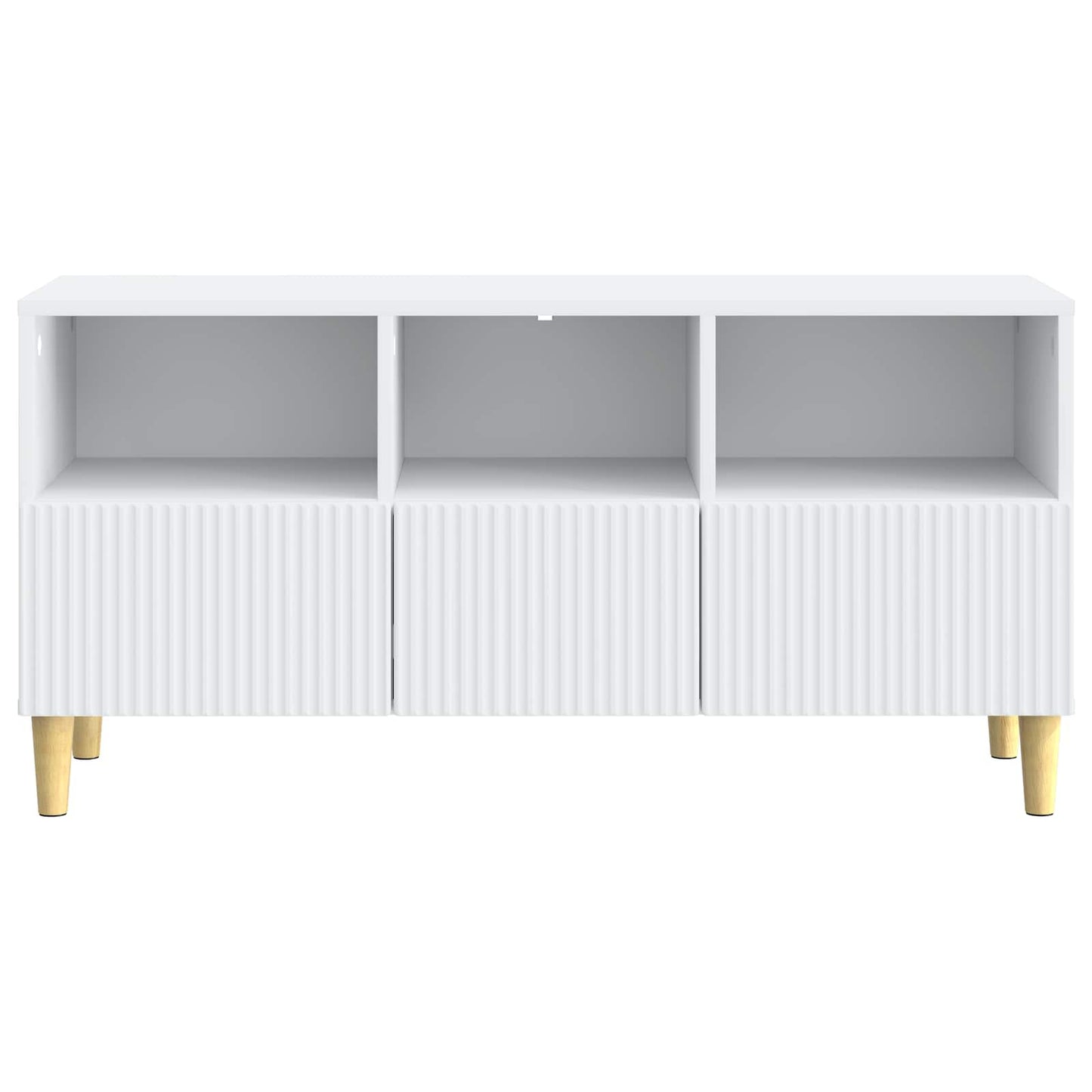 vidaXL TV Cabinet with Drawer White 102 x 34.5 x 50 cm Engineered Wood