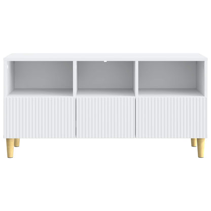 vidaXL TV Cabinet with Drawer White 102 x 34.5 x 50 cm Engineered Wood