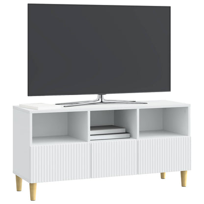 vidaXL TV Cabinet with Drawer White 102 x 34.5 x 50 cm Engineered Wood