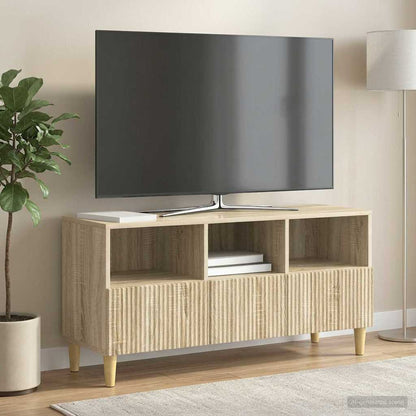 vidaXL TV Cabinet Sonoma Oak 102 x 34.5 x 50 cm Engineered Wood