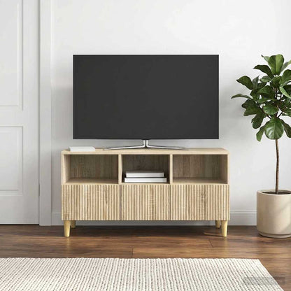 vidaXL TV Cabinet Sonoma Oak 102 x 34.5 x 50 cm Engineered Wood