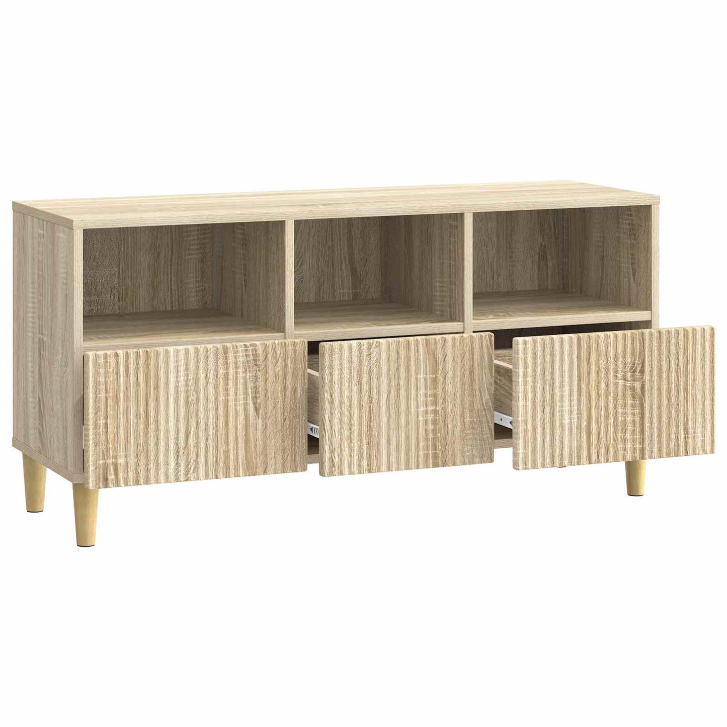 vidaXL TV Cabinet Sonoma Oak 102 x 34.5 x 50 cm Engineered Wood