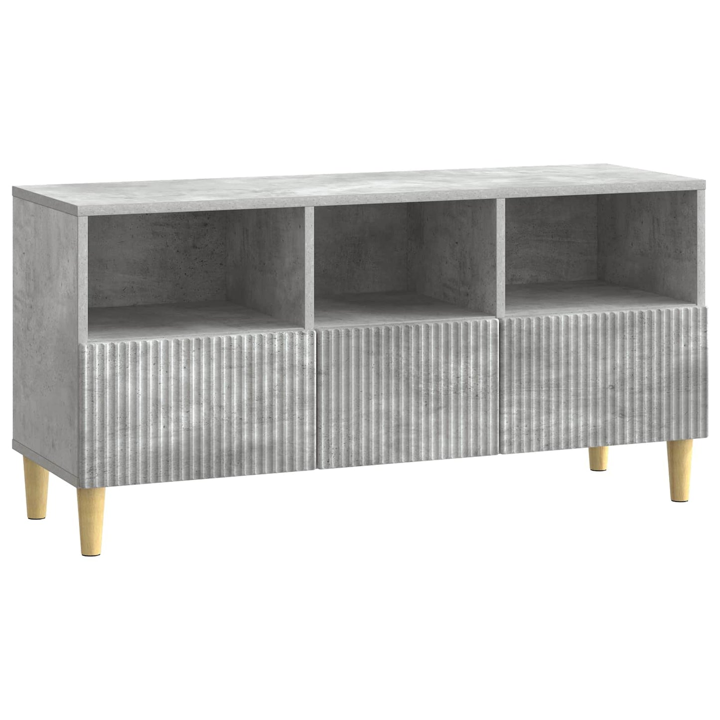vidaXL TV Cabinet Concrete Grey 102 x 34.5 x 50 cm Engineered Wood