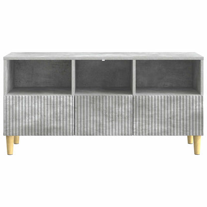 vidaXL TV Cabinet Concrete Grey 102 x 34.5 x 50 cm Engineered Wood