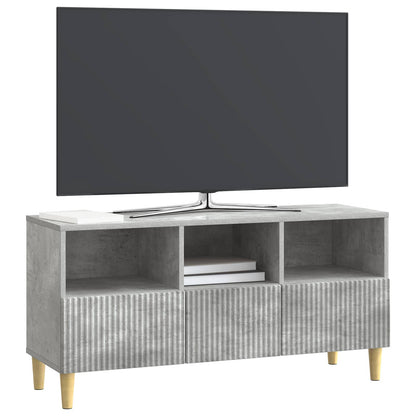 vidaXL TV Cabinet Concrete Grey 102 x 34.5 x 50 cm Engineered Wood
