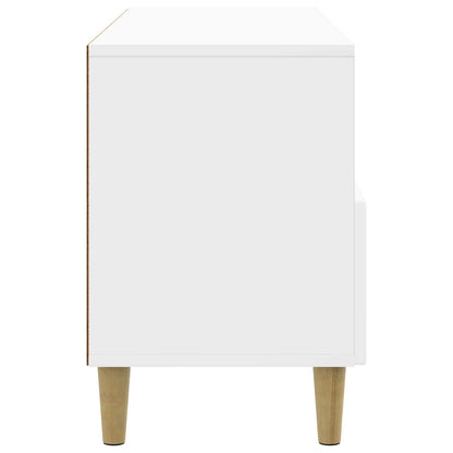 vidaXL TV Cabinet High Gloss White 102 x 34.5 x 50 cm Engineered Wood