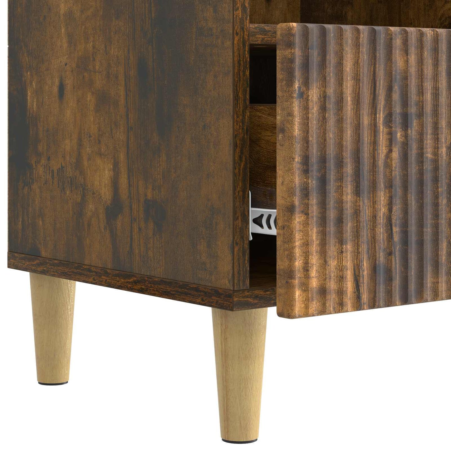 vidaXL TV Cabinet Smoked Oak 102 x 34.5 x 50 cm Engineered Wood