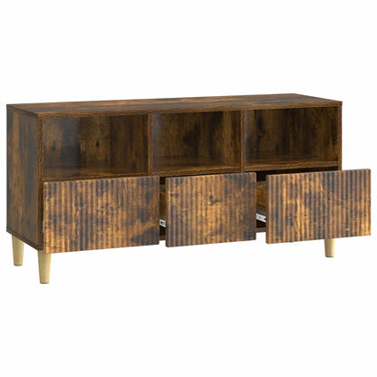 vidaXL TV Cabinet Smoked Oak 102 x 34.5 x 50 cm Engineered Wood