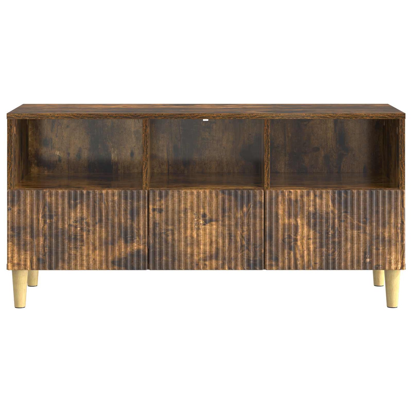 vidaXL TV Cabinet Smoked Oak 102 x 34.5 x 50 cm Engineered Wood
