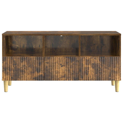 vidaXL TV Cabinet Smoked Oak 102 x 34.5 x 50 cm Engineered Wood