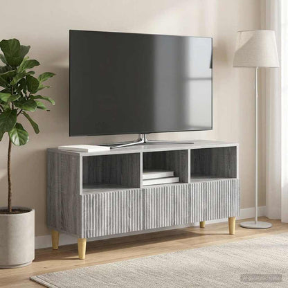 vidaXL TV Cabinet Grey Sonoma 102 x 34.5 x 50 cm Engineered Wood