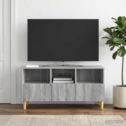 vidaXL TV Cabinet Grey Sonoma 102 x 34.5 x 50 cm Engineered Wood