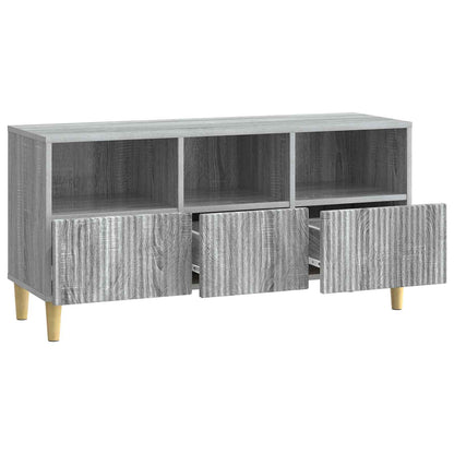 vidaXL TV Cabinet Grey Sonoma 102 x 34.5 x 50 cm Engineered Wood