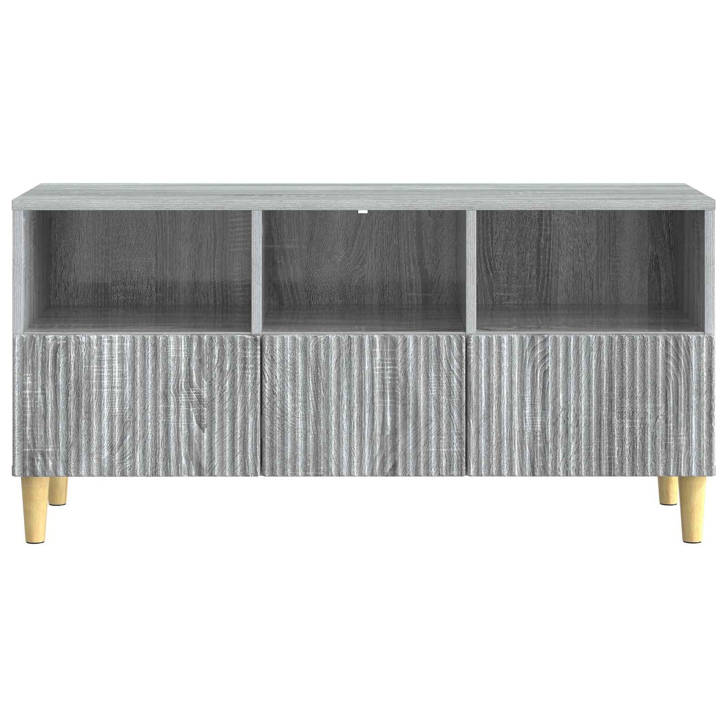 vidaXL TV Cabinet Grey Sonoma 102 x 34.5 x 50 cm Engineered Wood