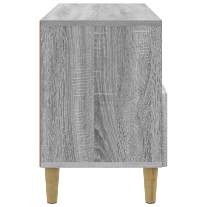 vidaXL TV Cabinet Grey Sonoma 102 x 34.5 x 50 cm Engineered Wood