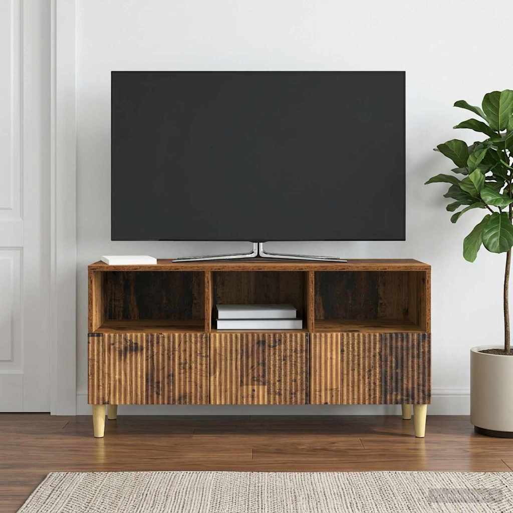 vidaXL TV Cabinet Old Wood 102 x 34.5 x 50 cm Engineered Wood