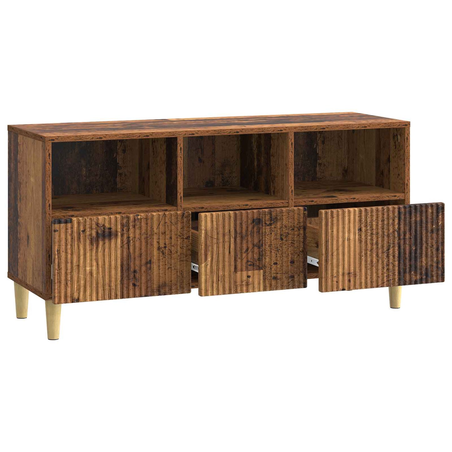 vidaXL TV Cabinet Old Wood 102 x 34.5 x 50 cm Engineered Wood