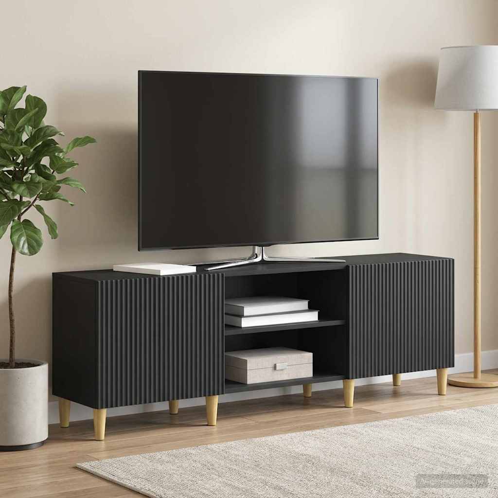 vidaXL TV Cabinet Black 150 x 31 x 50 cm Engineered Wood