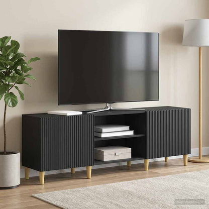 vidaXL TV Cabinet Black 150 x 31 x 50 cm Engineered Wood