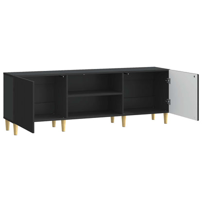 vidaXL TV Cabinet Black 150 x 31 x 50 cm Engineered Wood