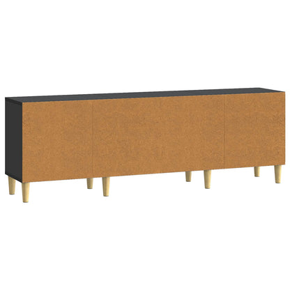 vidaXL TV Cabinet Black 150 x 31 x 50 cm Engineered Wood