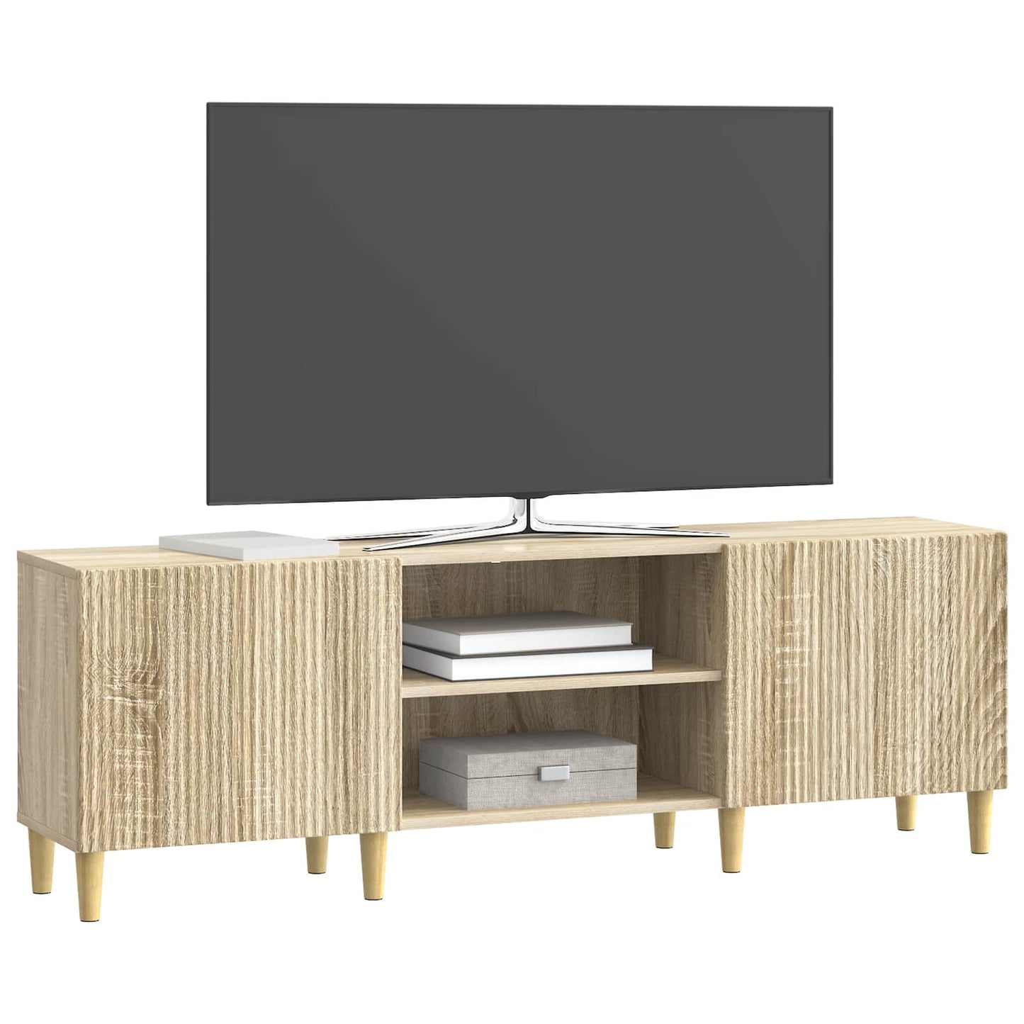 vidaXL TV Cabinet Sonoma Oak 150 x 31 x 50 cm Engineered Wood