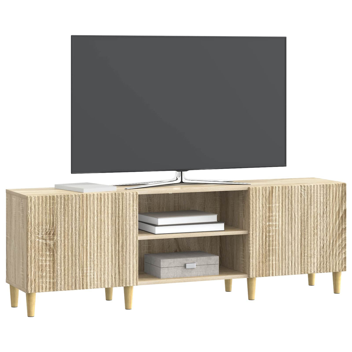 vidaXL TV Cabinet Sonoma Oak 150 x 31 x 50 cm Engineered Wood
