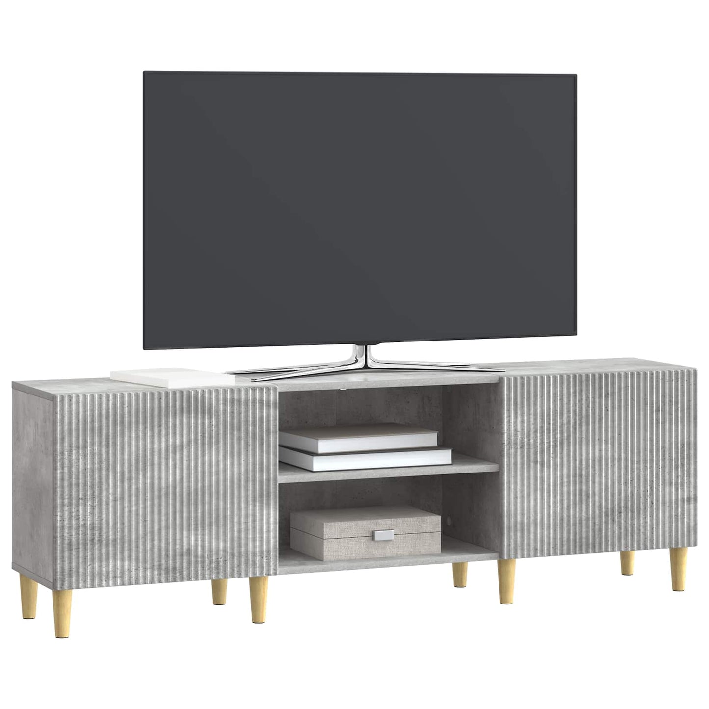 vidaXL TV Cabinet Concrete Grey 150 x 31 x 50 cm Engineered Wood
