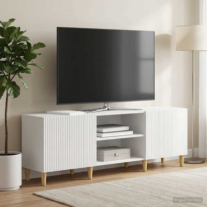 vidaXL TV Cabinet High Gloss White 150 x 31 x 50 cm Engineered Wood
