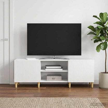vidaXL TV Cabinet High Gloss White 150 x 31 x 50 cm Engineered Wood