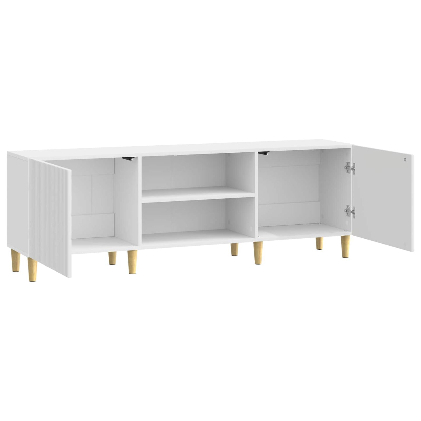 vidaXL TV Cabinet High Gloss White 150 x 31 x 50 cm Engineered Wood