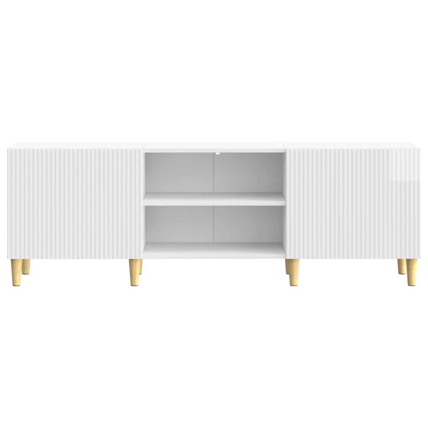 vidaXL TV Cabinet High Gloss White 150 x 31 x 50 cm Engineered Wood