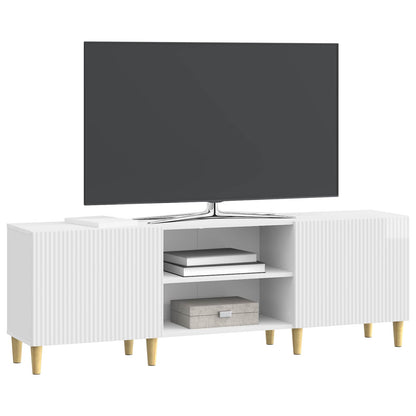 vidaXL TV Cabinet High Gloss White 150 x 31 x 50 cm Engineered Wood