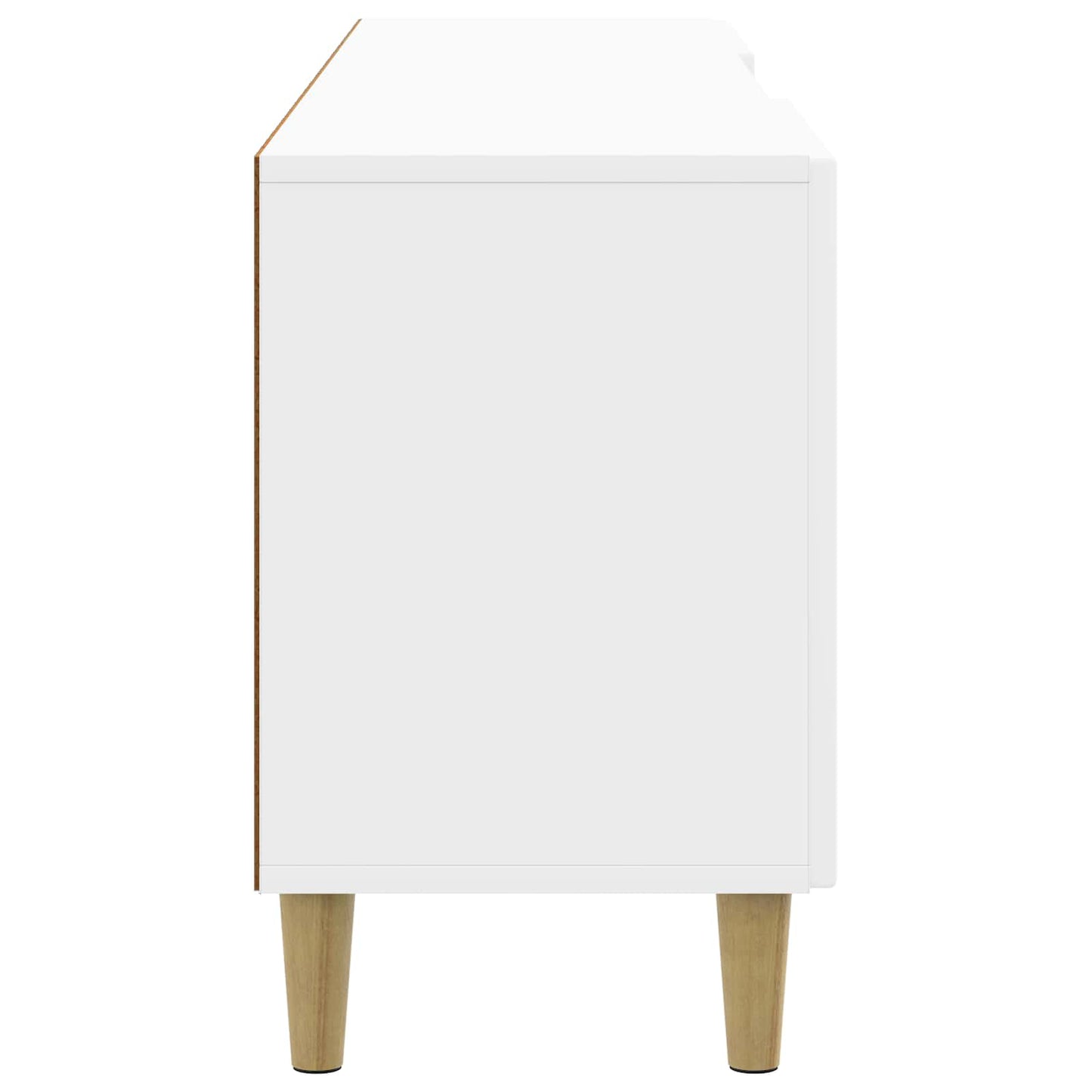 vidaXL TV Cabinet High Gloss White 150 x 31 x 50 cm Engineered Wood