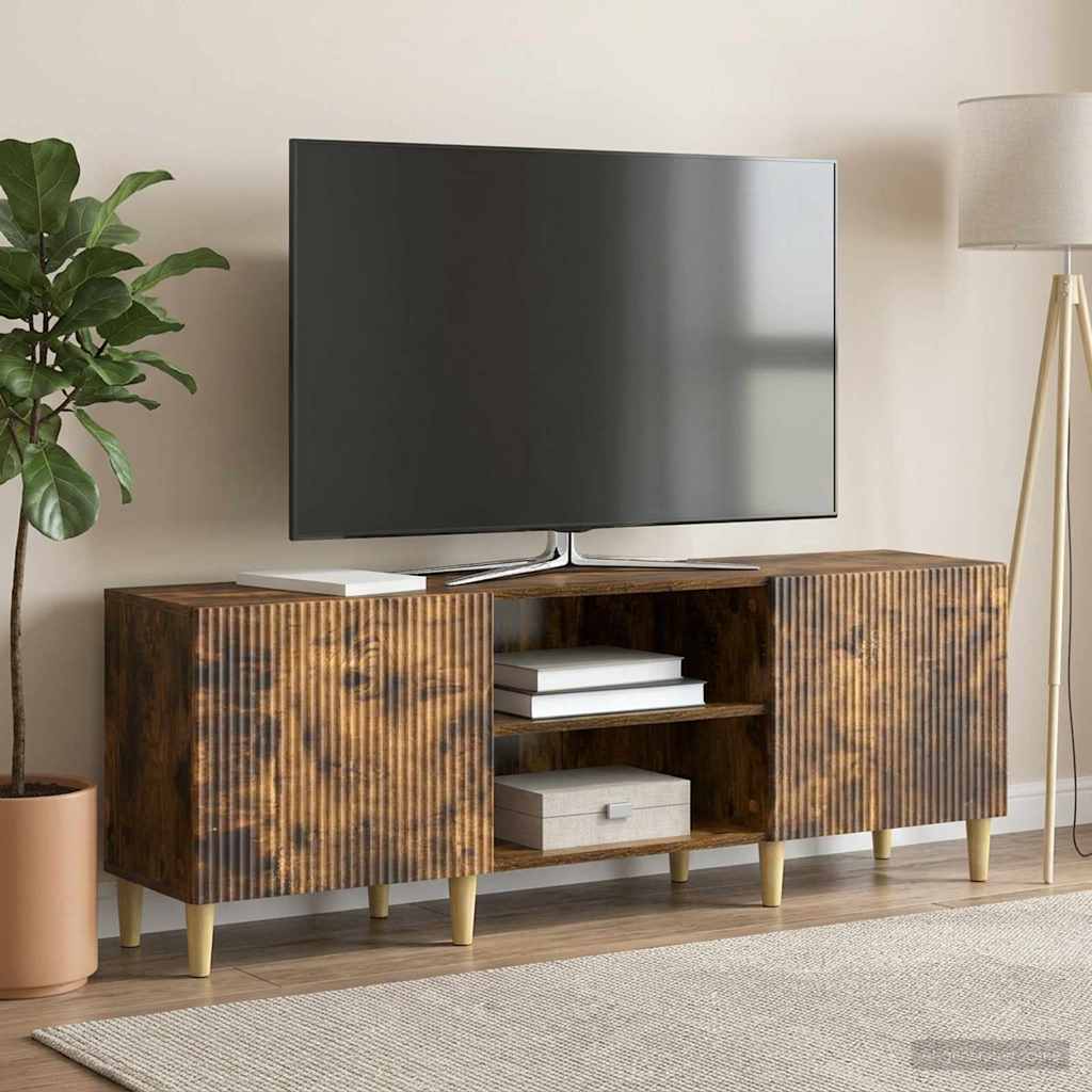 vidaXL TV Cabinet Smoked Oak 150 x 31 x 50 cm Engineered Wood