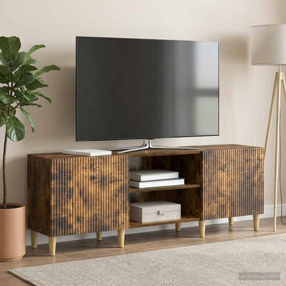 vidaXL TV Cabinet Smoked Oak 150 x 31 x 50 cm Engineered Wood