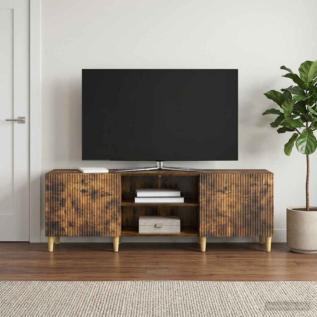 vidaXL TV Cabinet Smoked Oak 150 x 31 x 50 cm Engineered Wood
