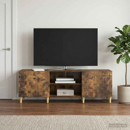 vidaXL TV Cabinet Smoked Oak 150 x 31 x 50 cm Engineered Wood
