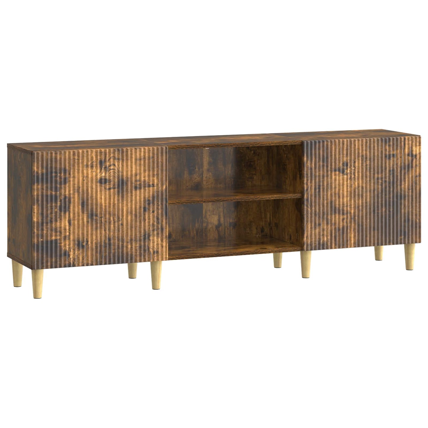 vidaXL TV Cabinet Smoked Oak 150 x 31 x 50 cm Engineered Wood