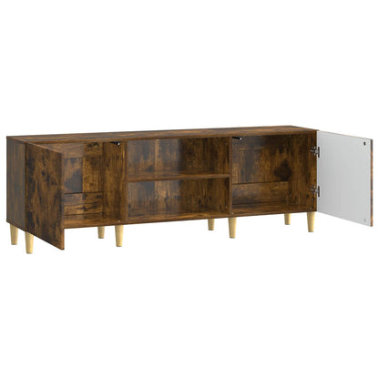 vidaXL TV Cabinet Smoked Oak 150 x 31 x 50 cm Engineered Wood