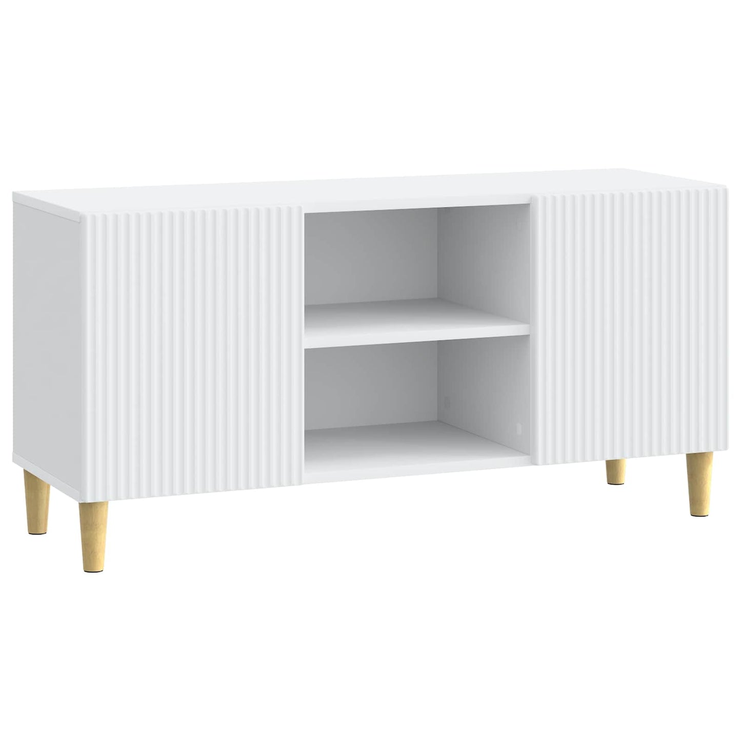 vidaXL TV Cabinet White 102 x 34.5 x 50 cm Engineered Wood