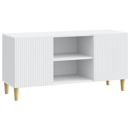 vidaXL TV Cabinet White 102 x 34.5 x 50 cm Engineered Wood