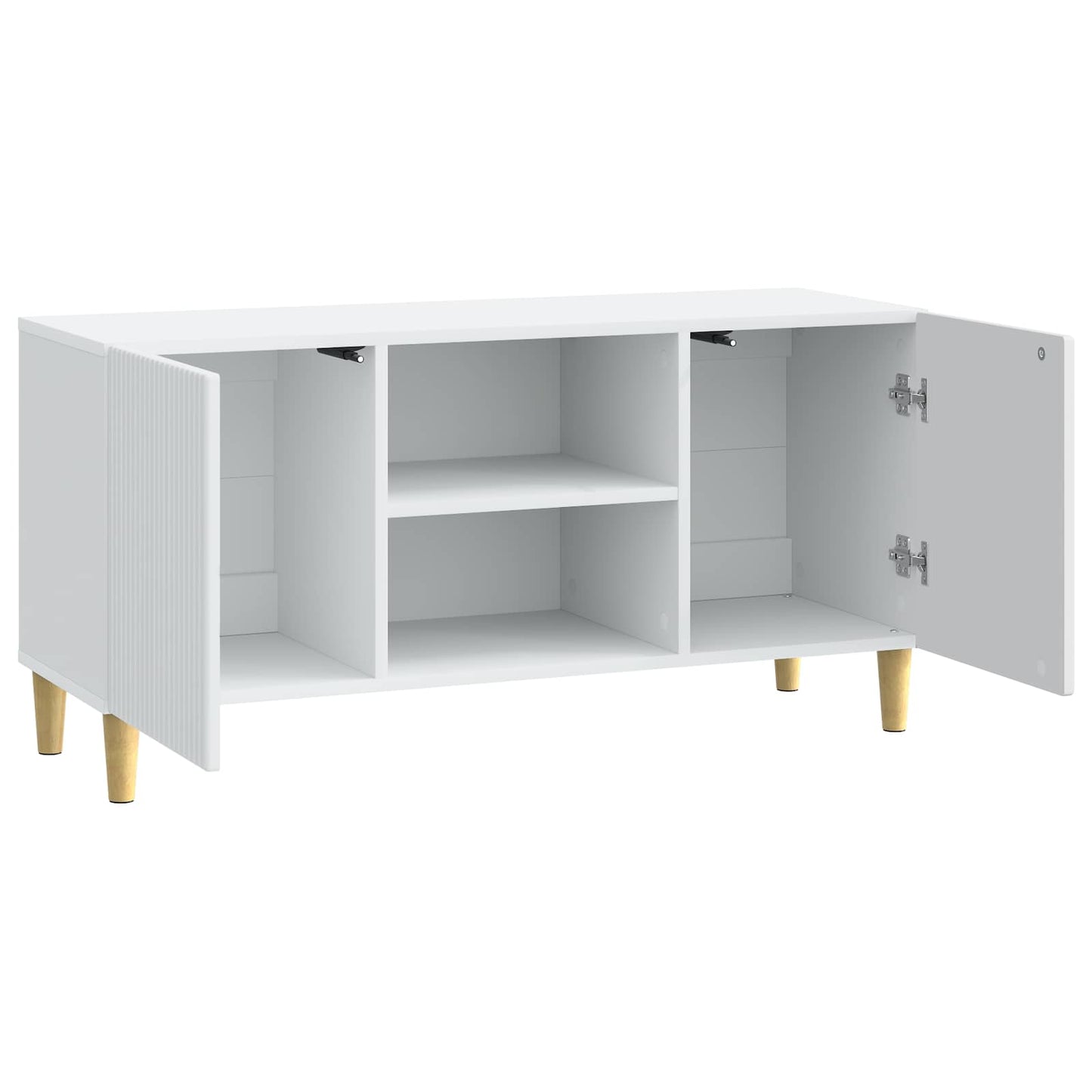 vidaXL TV Cabinet White 102 x 34.5 x 50 cm Engineered Wood
