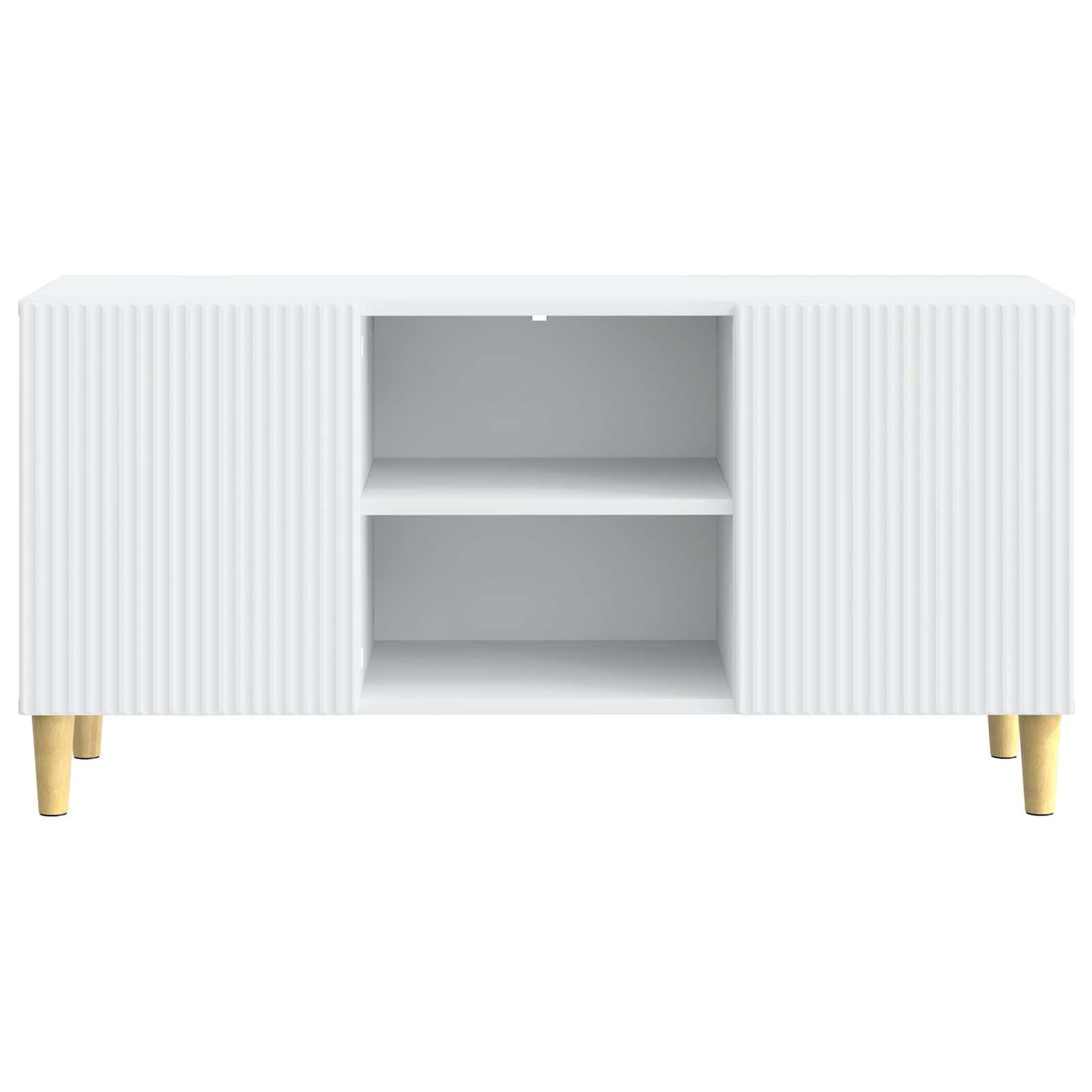 vidaXL TV Cabinet White 102 x 34.5 x 50 cm Engineered Wood