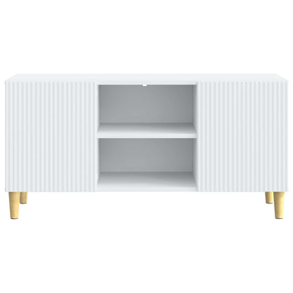 vidaXL TV Cabinet White 102 x 34.5 x 50 cm Engineered Wood