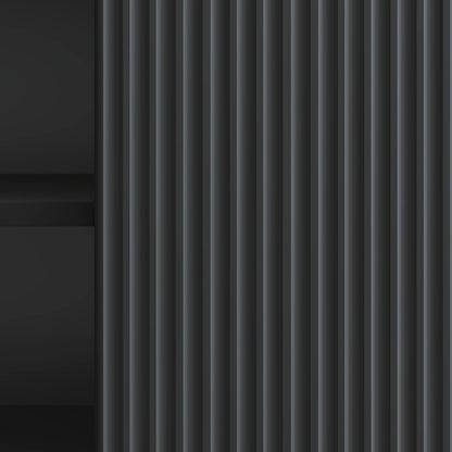 vidaXL TV Cabinet Black 102 x 34.5 x 50 cm Engineered Wood