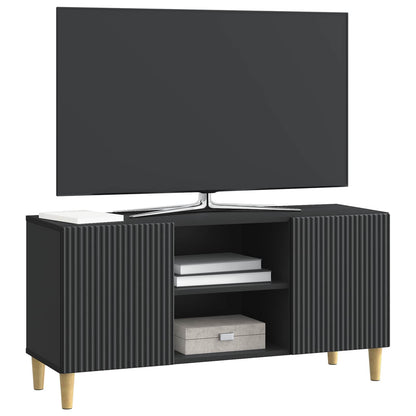 vidaXL TV Cabinet Black 102 x 34.5 x 50 cm Engineered Wood