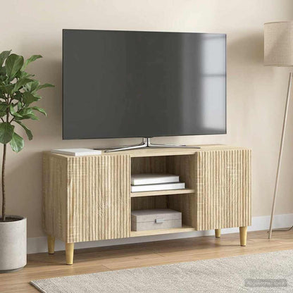 vidaXL TV Cabinet Sonoma Oak 102 x 34.5 x 50 cm Engineered Wood