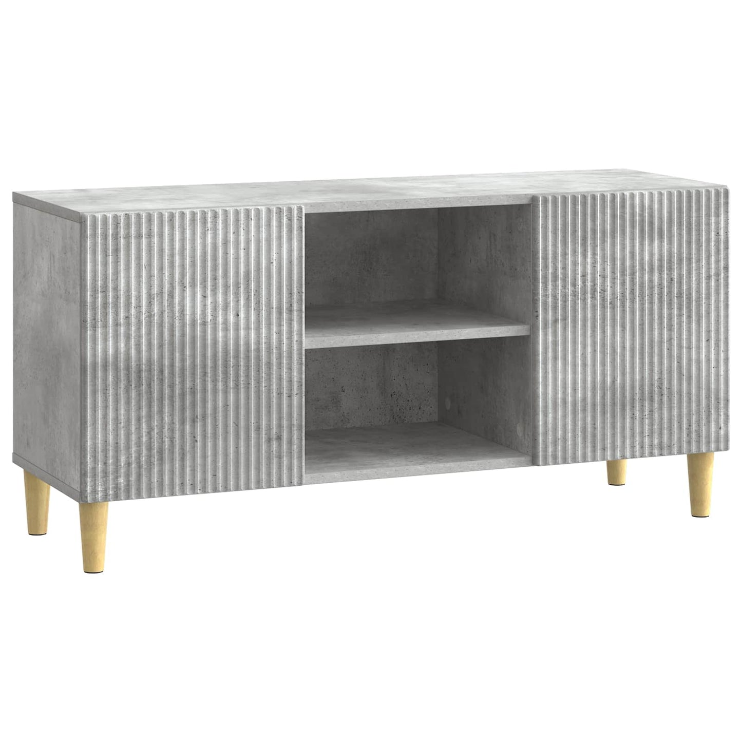 vidaXL TV Cabinet Concrete Grey 102 x 34.5 x 50 cm Engineered Wood